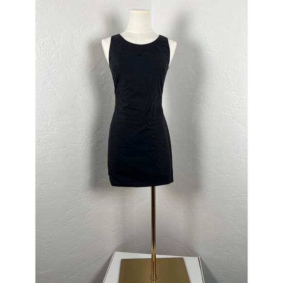 J's Exte BODY CON MINI DRESS Zippers Black (Womens: XS Size 2) - Picture 2 of 12